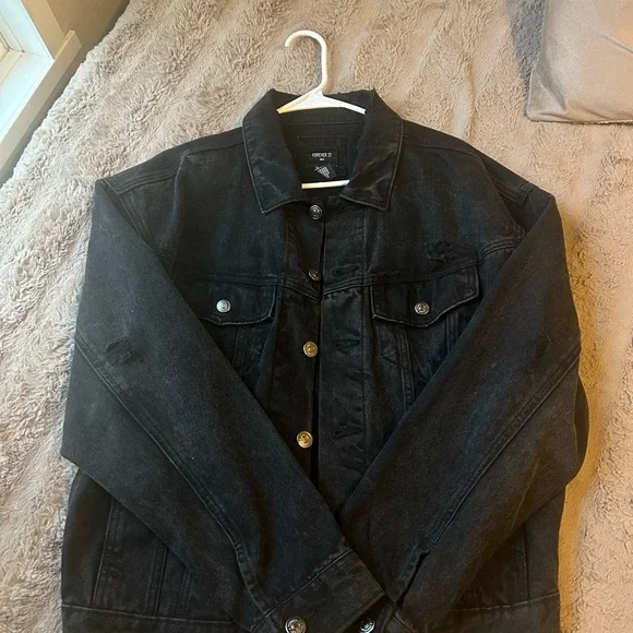 Forever 21 Dark Denim Jacket - Picture 3 of 5